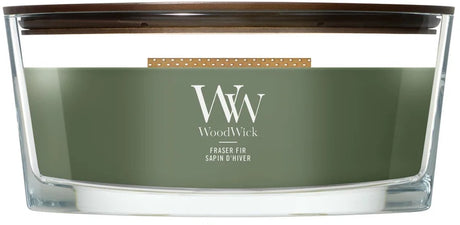 Woodwick Heartwick Flame Ellipse Duftkerze – Frasier-Tanne – 50 Brennstunden