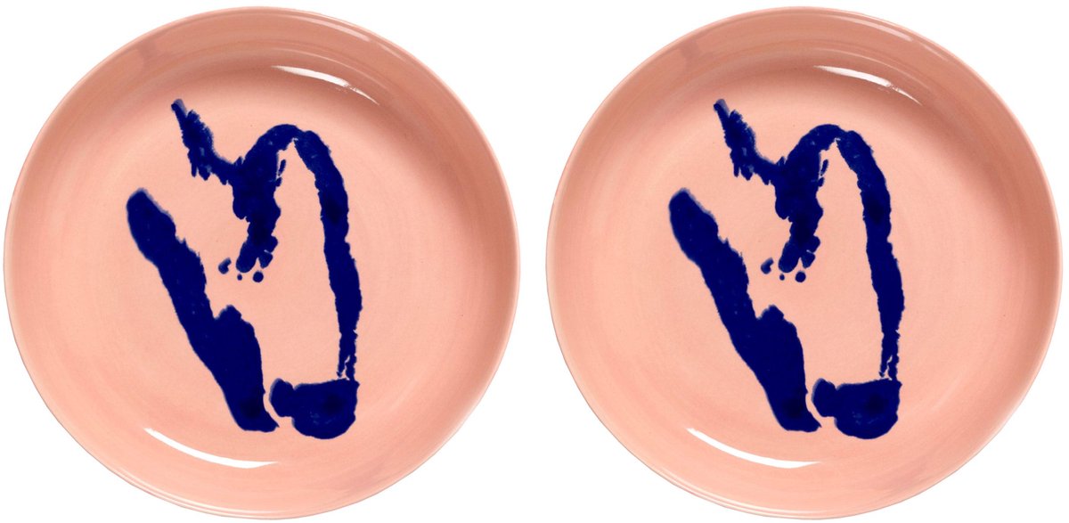 Serax - Ottolenghi Festteller - Rosa Blau - 22 ø - 2 Stück