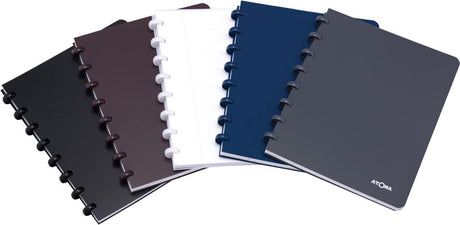 Atoma-Notizbuch – A4 – 144 Seiten – liniert – verschiedene Farben – 1 Stück