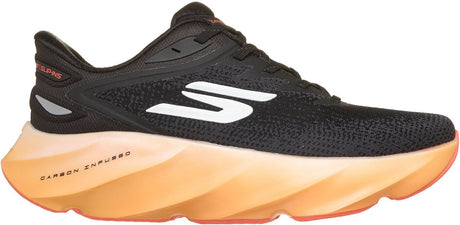 Skechers skx aero burst - si heren sportschoenen - zwart oranje 44,5