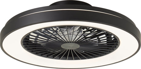 Brilliant Mazzaro - Deckenventilator - LED 40 W - 3000 K-6500 K - dimmbar - Schwarz