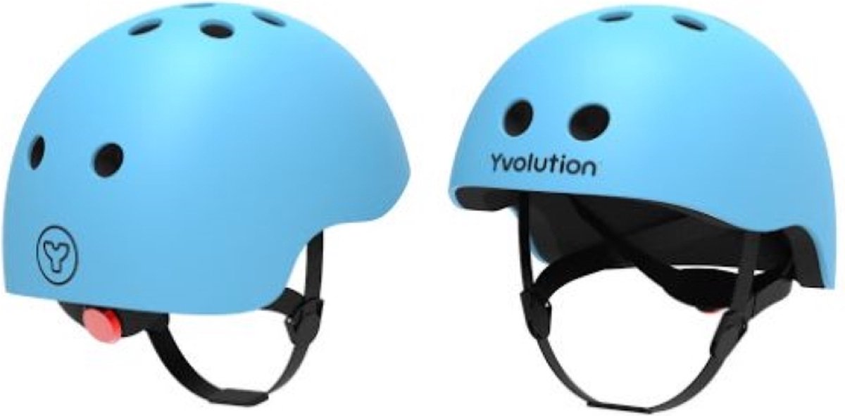 Yvolution kinderhelm blauw one size