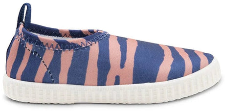 Badeutensilien – Wasserschuhe – 0–7 Jahre – Orange-Blau – 19–32 – gestreift – UV-Schutz – rutschfest