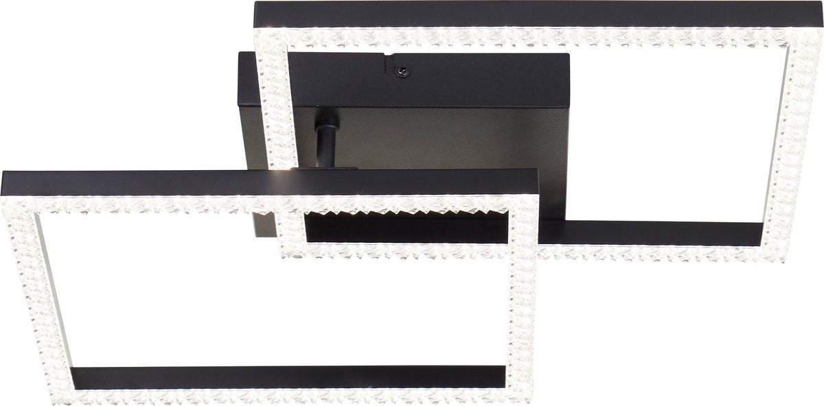 Brilliant Ranni – Deckenleuchte – Kristall-LED 18 W – 4000 K – Schwarz