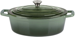 Alpina frying pan 33cm cast iron green
