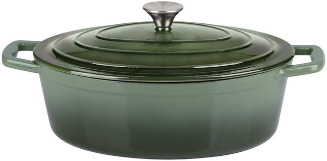 Alpina frying pan 33cm cast iron green