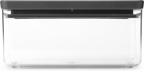 Brabantia lecker+ Vorratsbehälter – stapelbar – 1,5 l – dunkelgrau