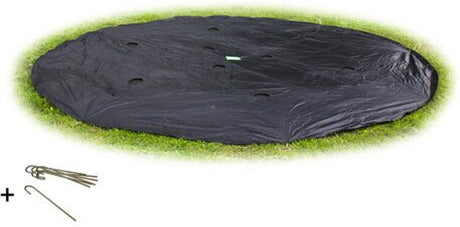 Exit toys exit groundlevel trampoline afdekhoes ø244cm - trampoline beschermhoes - weerbestendig - rond - afdekzeil
