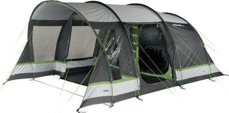 High peak tunneltent garda 5.0, 5 persoons , 2,1 m stahoogte, 4.000 mm waterdicht