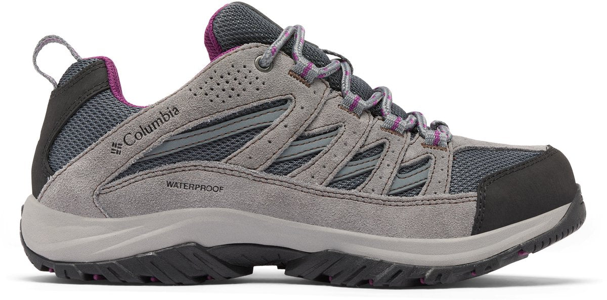 Columbia crestwood™ waterproof dames wandelschoenen - graphite, wild iris