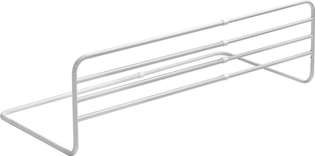Fenss trombone bedhekje metaal wit - verstelbaar 77-125 cm | stevig en veilig | voorkomt uit bed vallen | past op elk bed | eenvoudige montage | bedhek voor peuters