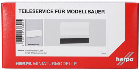 Herpa Getränkekoffer 7,82m (2 Stk.), weiß