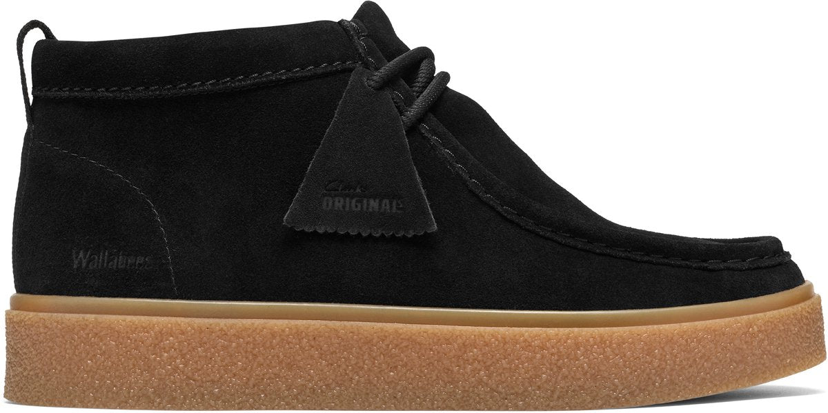 Clarks o boxbee wallabt zwart heren veterschoenen - zwart