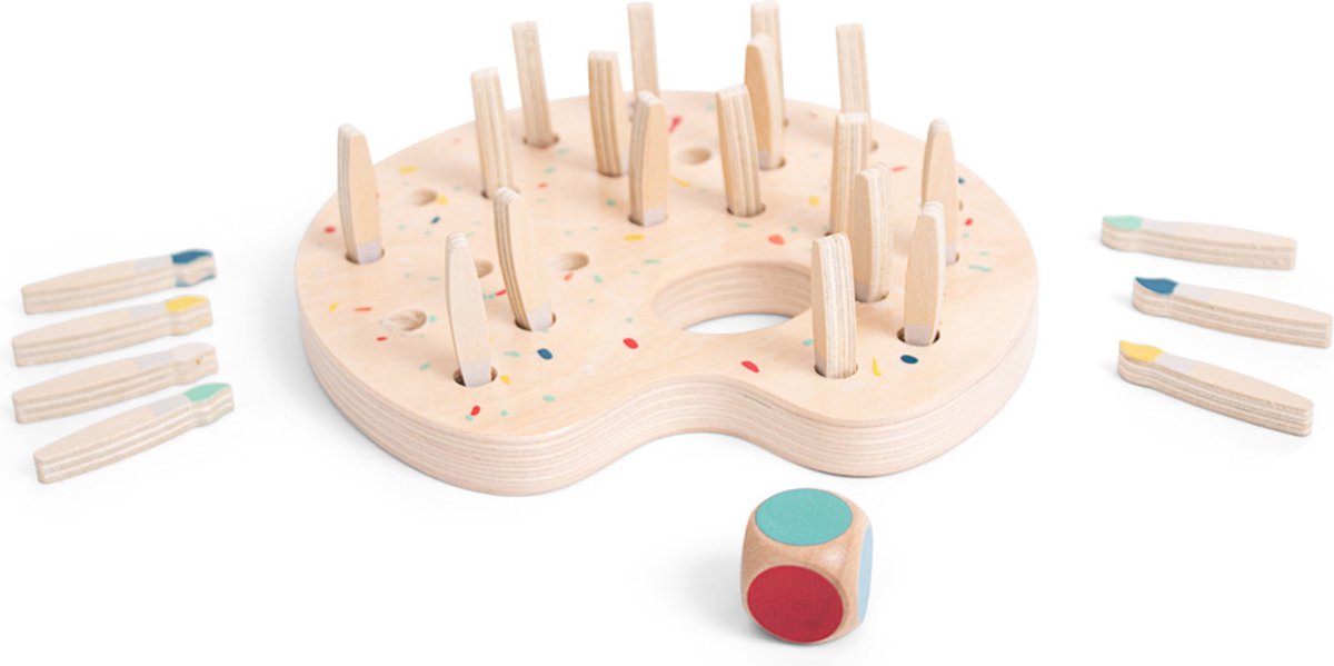 Spiel Pinsel Memo Holz BS Spielzeug