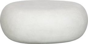 Vtwonen pebble bijzettafel - fiber clay - betonlook - wit - 31x65x49 cm