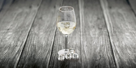 Point-Virgule-Eiswürfelform – Kristallsteine – Set mit 6 Stück – mit Beutel