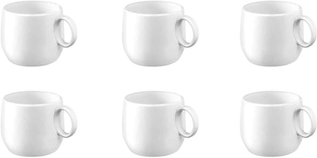 Medard de Noblat - Yaka weiß - Kaffee-Tee-Tasse 20 cl - 6 Stück - Porzellan