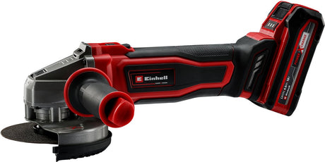 Einhell Akku-Winkelschleifer te-ag 18 125-2 li (1x4,0 Ah) Winkelschleifer (rot schwarz, inkl. 4,0 Ah Power X-Change Akku und Ladegerät)