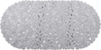 Differnz Lapis-Einlegematte Badewanne, 100 % PVC, Antirutschschicht 70 x 35 cm grau