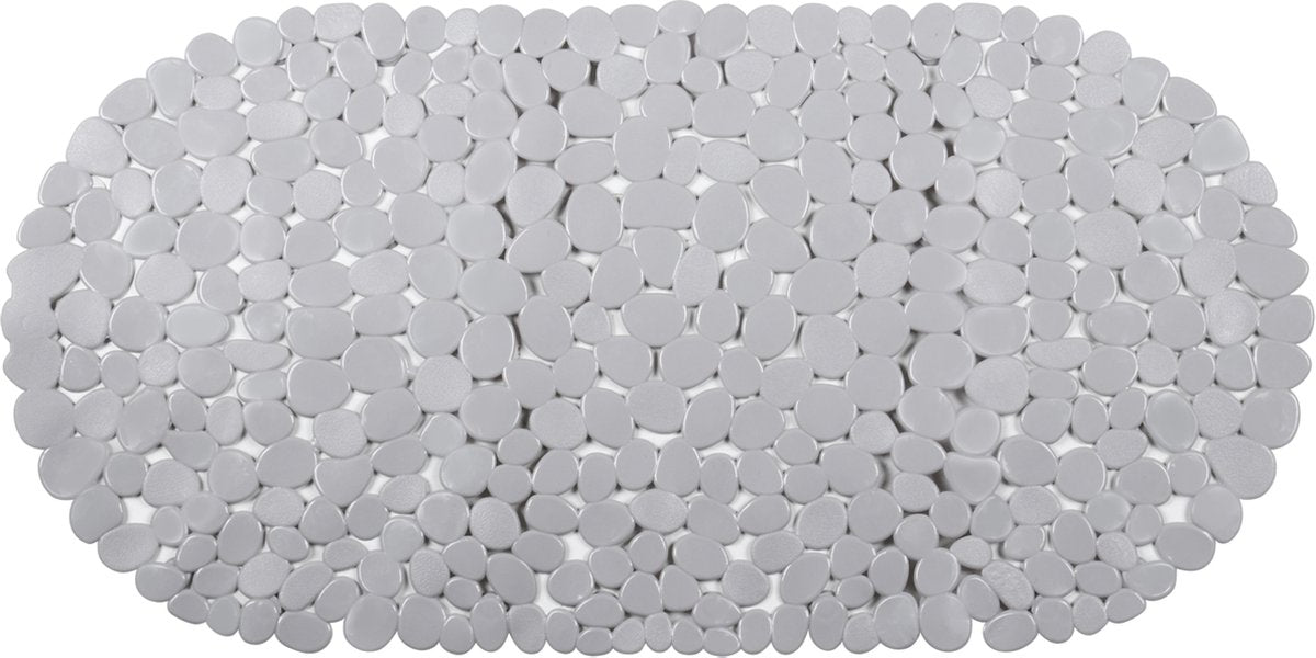 Differnz Lapis-Einlegematte Badewanne, 100 % PVC, Antirutschschicht 70 x 35 cm grau