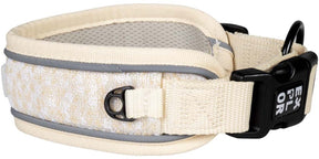 Explor duvoplus Ultimate Fit Halsbandkontrolle, Mode für Hunde, M-39–44 cm, Antikweiß