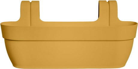 Elho Vibia Campana Easy Hanger XL 58 – Pflanzgefäß für Balkon – Balkonkasten – 100 % recycelter Kunststoff – L56 x B26,8 x H23,7 cm – Honiggelb