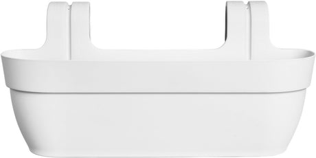 Elho vibia campana easy hanger xl 58 - plantenbak voor balkon - balkonbak - 100% gerecycled plastic - l56 x b26.8 x h23.7 cm - zijdewit