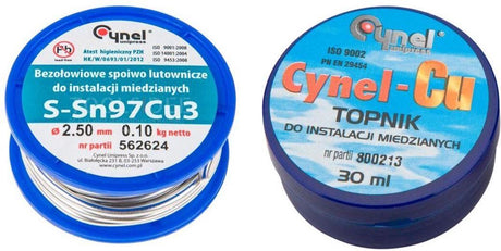 Topex cynel soldeerset tin 2.5mm met 100 gram soldeerpasta