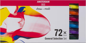 Allgemeines Auswahlset für Acrylfarben der Amsterdamer Standardserie | 72 × 20 ml
