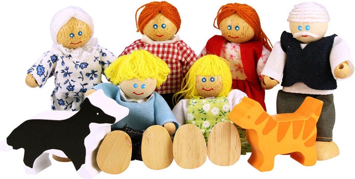 Bigjigs Puppenhaus Familie jt117