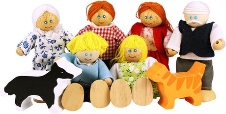 Bigjigs Puppenhausfamilie aus Holz