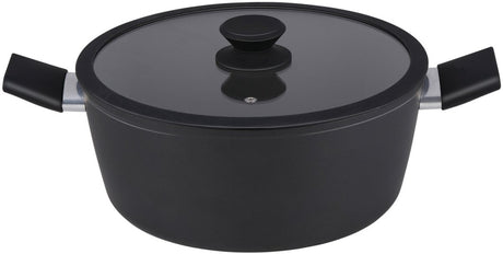 Alpina Keramikkochtopf ø28 cm – Induktionskochtopf mit Keramik-Antihaftbeschichtung – Suppentopf – Pfanne mit Deckel
