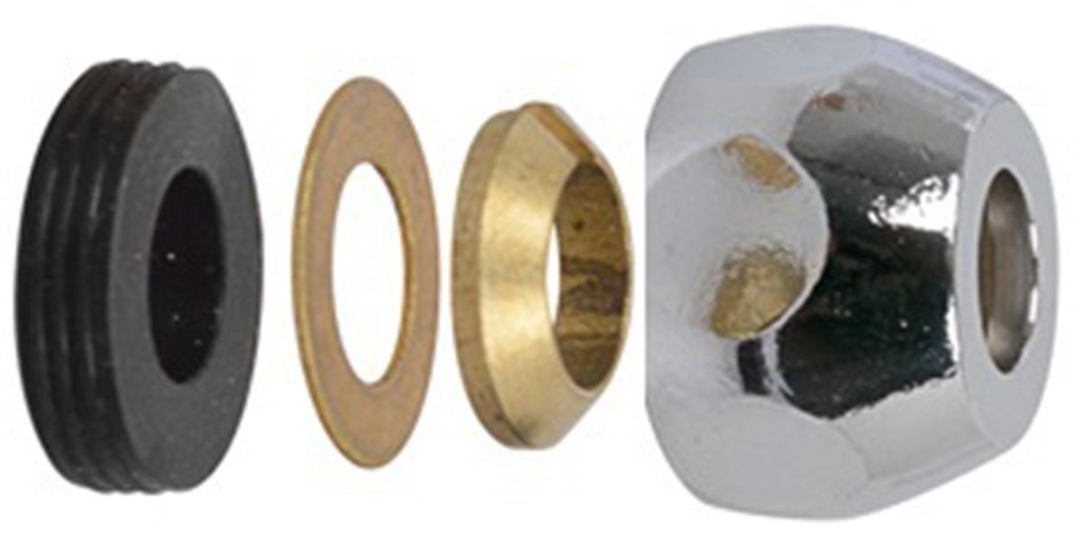 Kirchhoff MS Kompressionsmutter – Chrom – 3 8 x 12 mmq