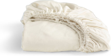 Cinderella – Weekend – Spannbettlaken – geeignet für Boxspring – 100 % Baumwolle – 180 x 200 cm – bis 25 cm Matratzenhöhe – Elfenbein