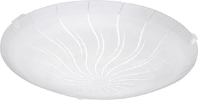 Eglo margitta 1 - wand plafondlamp - 1 lichts - ø245mm. - wit - granille wit, helder