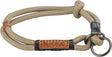 Trixie Hundehalsband be nordic – halbrutschig sandschwarz – 45 x 0,8 cm rundes gewebtes Seil
