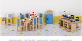 Goki Puppenhausmöbel: Moderne Küche 30-teilig (inkl. Zubehör, exkl.