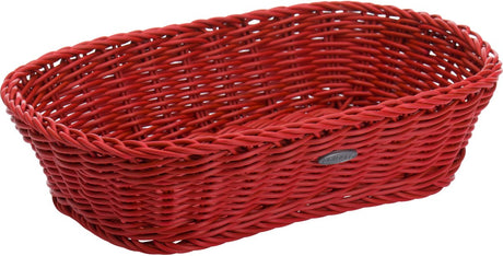 Westmark Multifunktionskorb, geeignet für Hotel und Gastronomie, quadratisch, ca. 26,5 x 19 x 7 cm, Kunstfaser, Saleen Edition, Coolorista, Rubinrot, 02036179101