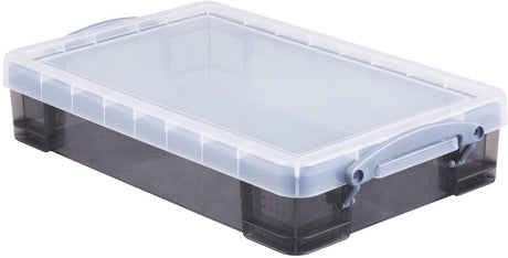 Really useful box opbergdoos 4 liter | transparant gerookt