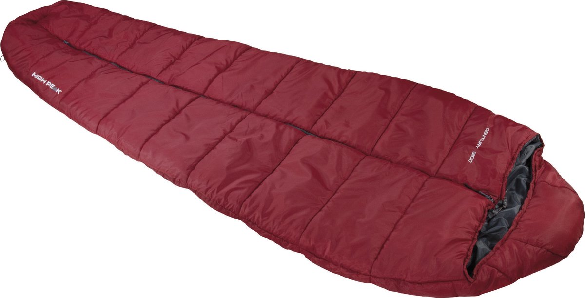 High Peak Century 300 – Mumienschlafsack – dunkelrotgrau