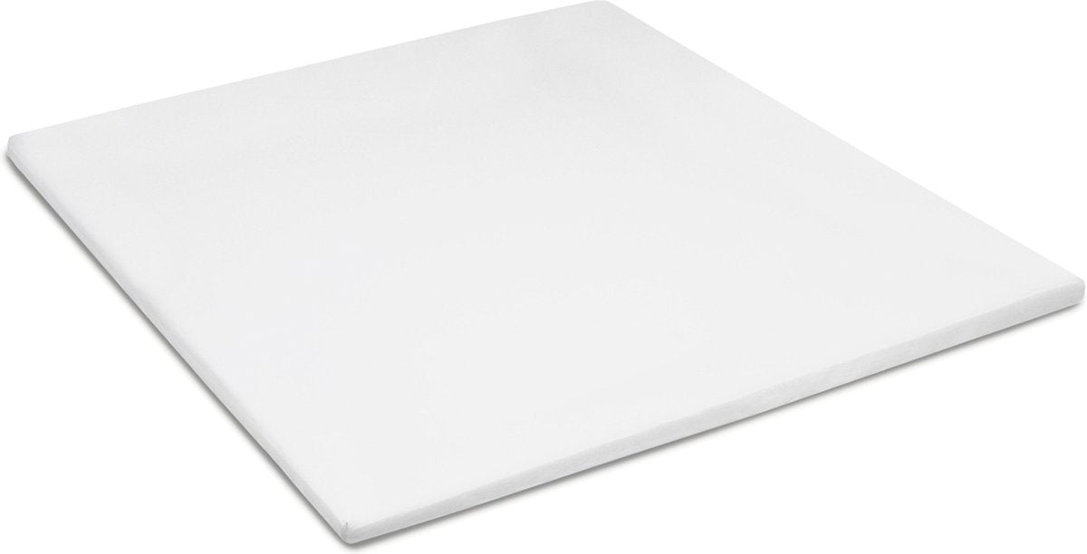 Cinderella premium molton topper hoeslaken - matrasbeschermer voor topper - 200x200 cm - tot 15 cm matrashoogte - wit