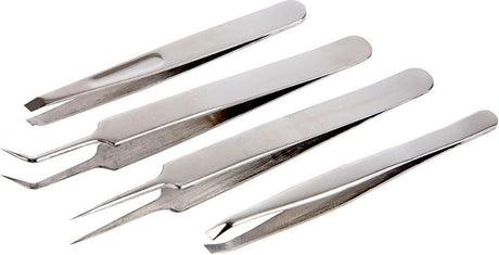 Creativ Company Pinzetten-Set, L: 9-12 cm, 4 Stück 1 Box