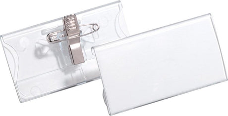 Durable badge 8121.19 met combiklem 40 x 75 mm