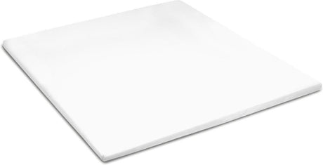 Cinderella sundays hoeslaken - topper - 100% katoen-satijn - 90x200 cm - tot 15 cm - wit