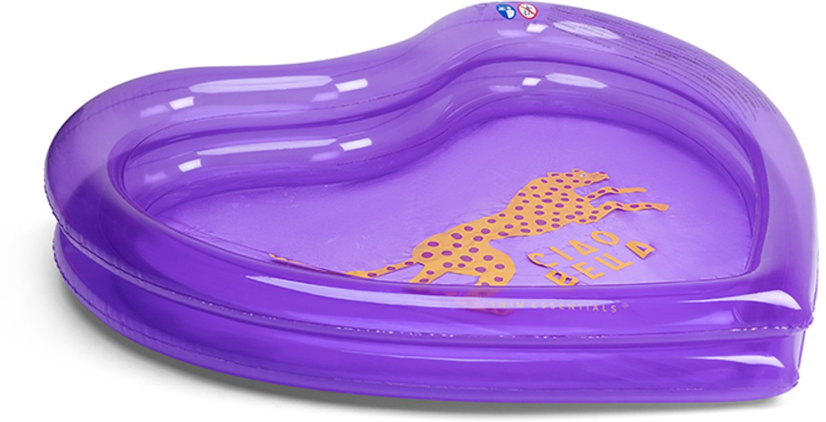 Swim Essentials – Schwimmbad – ø150 cm – Lila – Leopard – Kind