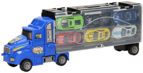 Lobbes Toys BV Aufbewahrungsautotransporter – blau