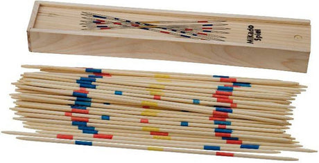 Longfield mikado 25 cm – houten kistje – jumbo concentratie- behendigheidsspel voor binnen buiten – familiespel – engelhart