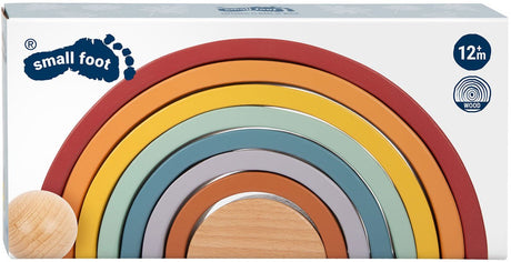 Small Foot - Regenbogen-Konstruktionsbögen aus Holz mit Kugel,