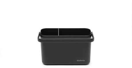 Brabantia Spültisch-Organizer – mit Geschirrtuchhalter – Dunkelgrau