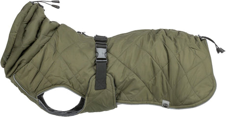 Trixie Hundemantel – olivgrün 50 cm – wasserdicht, Fleecefutter, verstellbar